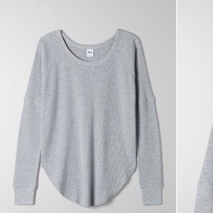 Baby pink Tna waffle shirt (tna alder thermal)